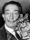 Salvador Dali с оцелота си Babou