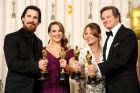 Лауреатите на Оскарите тази година - Крисчън Бейл, Натали Портман, Мелиса Лео и Колин Фърт