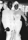 Whitney на сватбата си с Bobby Brown през 1992