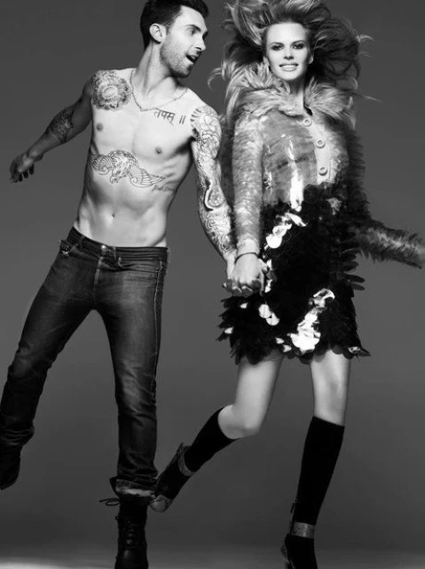 Adam Levine за руското издание на Vogue