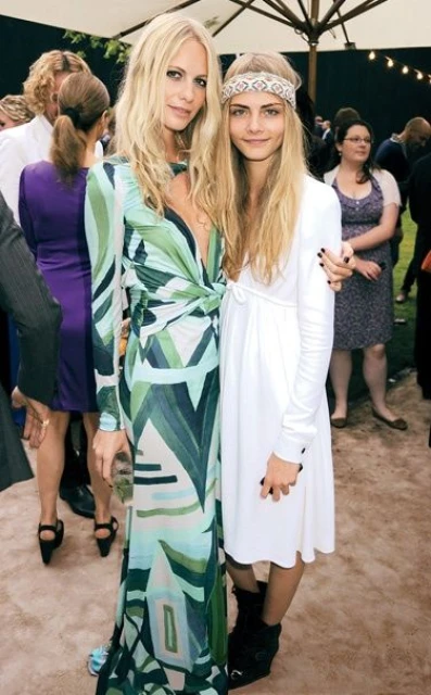 Poppy and Cara Delevingne